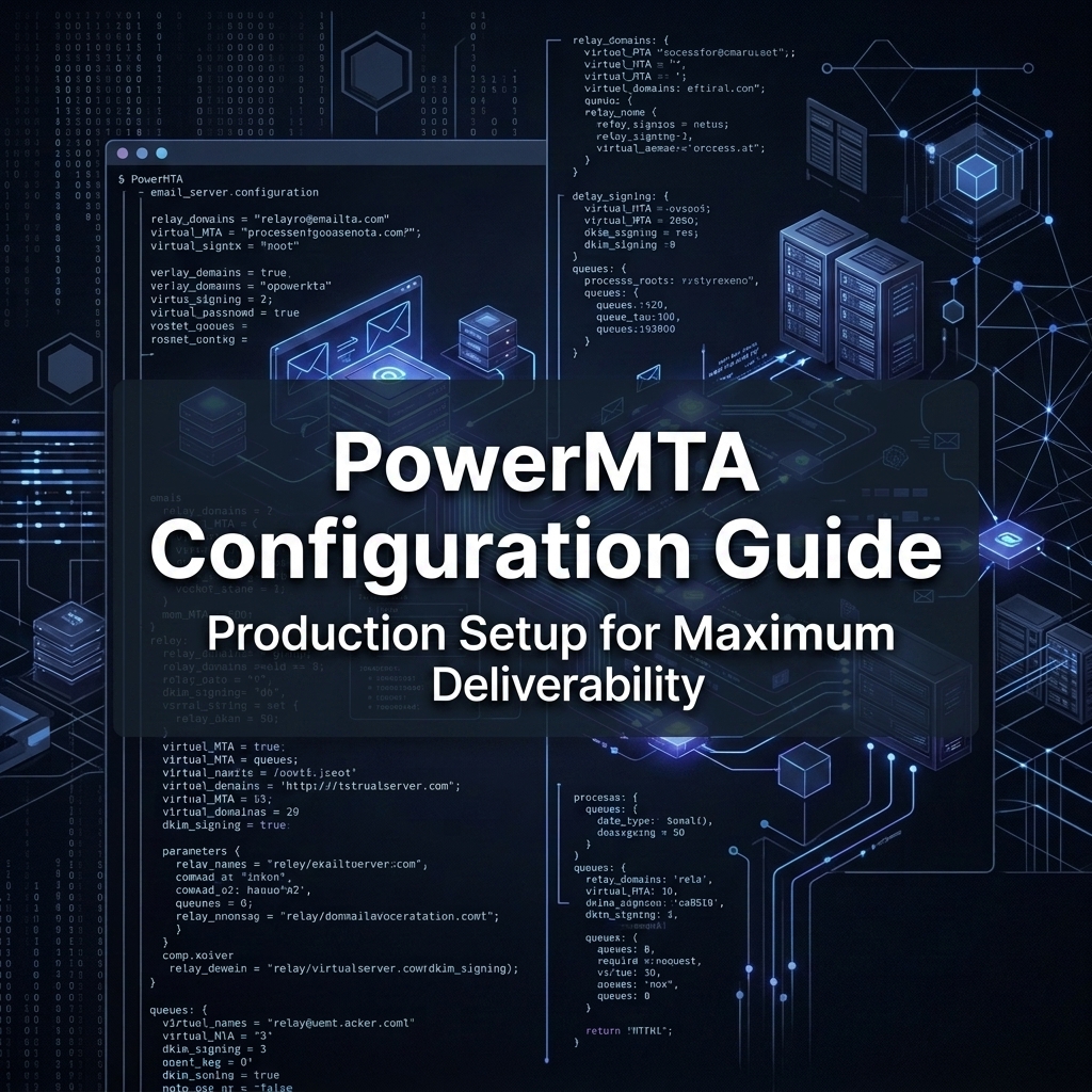 PowerMTA Server Configuration Dashboard